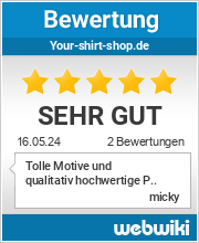 Bewertungen zu your-shirt-shop.de